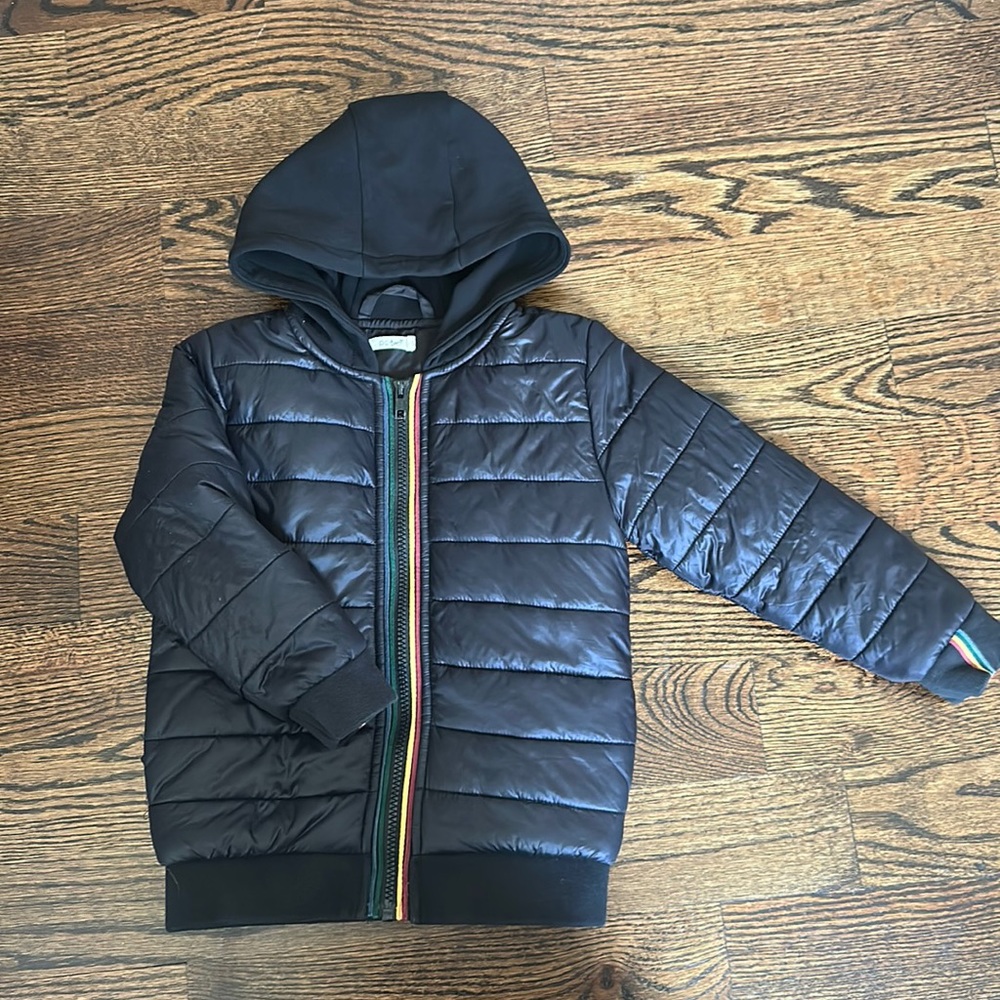 Petit Clair lightweight jacket. Black. Size 5T